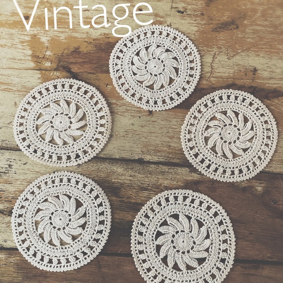 Vintage Coasters Hand Crocheted Boho HP🌵 - Picture 3 of 12